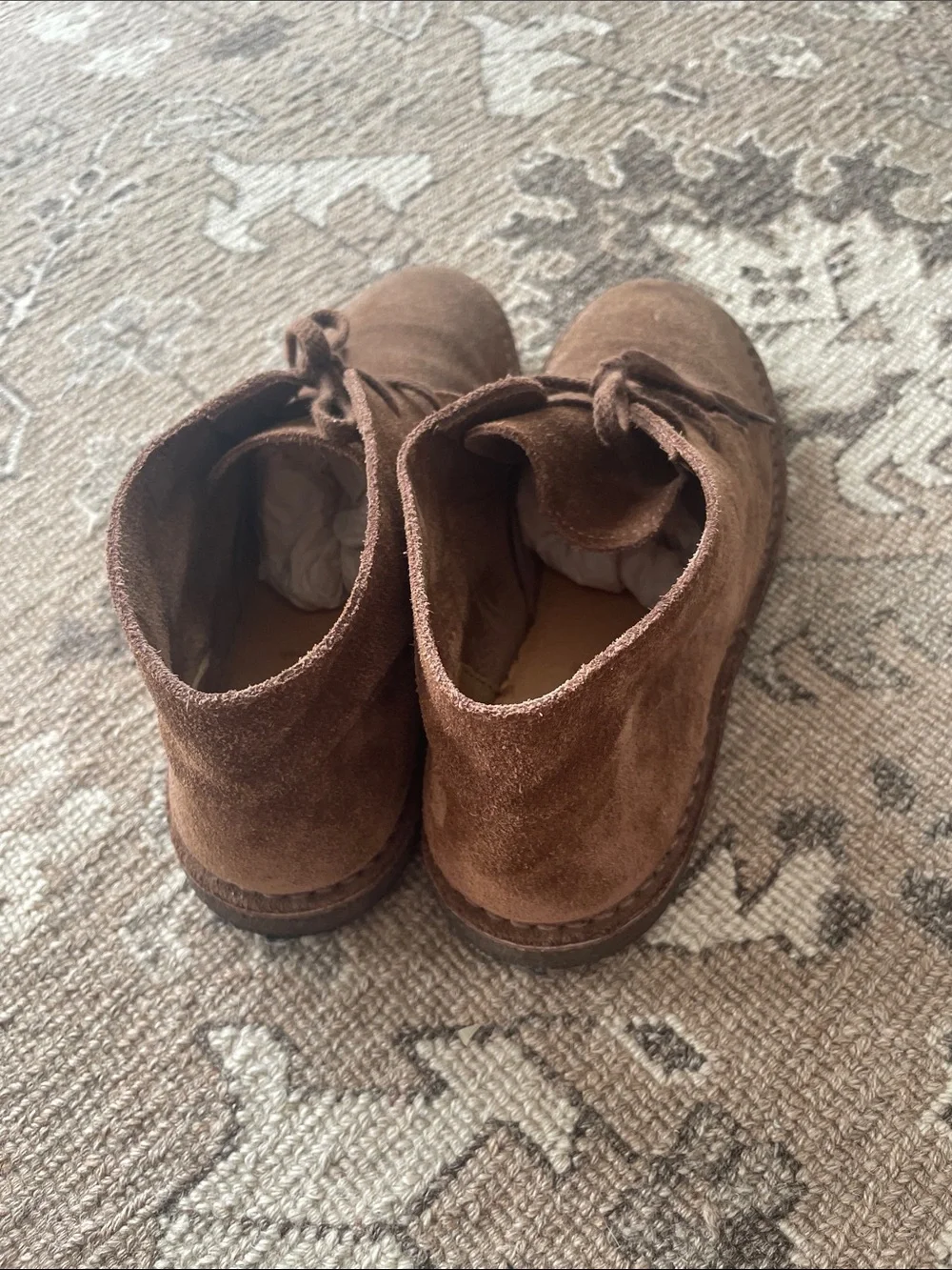 Men's JCrew Made in Italy Brown Suede Chukka Boots sz 6